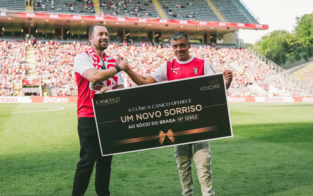 Clínica Caniço oferece novo sorriso a sócio do SC Braga